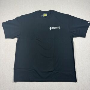 A Bathing Ape BAPE Busyworks Logo T-Shirt Black Mens 2XL Brand New